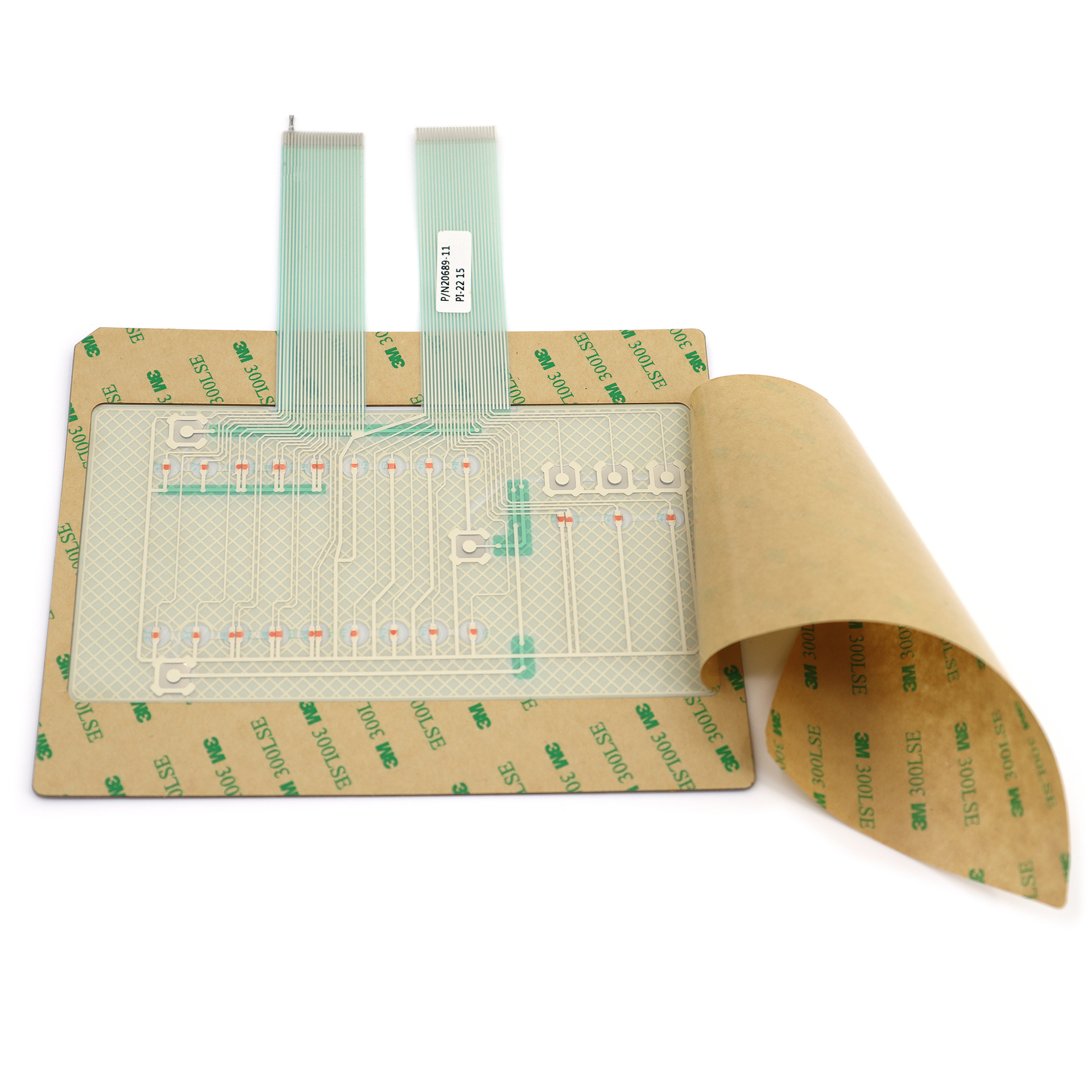 PET線路（lù）SMT貼片LED防（fáng）水圈結（jié）構薄（báo）膜開關